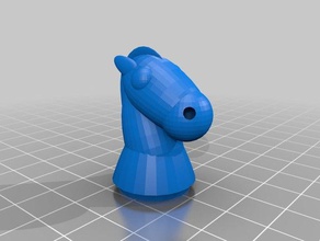 chess knight 3d print model - Mito3D