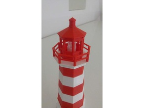 brier island lighthouse - enforced & splitted buildings structures building leuchtturm 3d print model - Mito3D