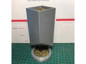 guinea pig auto feeder pets bin bowl gravity 3d print model - Mito3D
