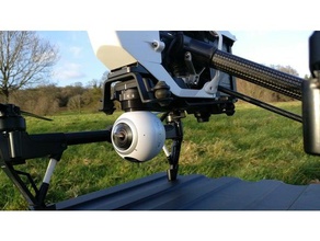 samsung gear 360 mount dji inspire 1 r c Fahrzeuge Kamera 3d print model - Mito3D