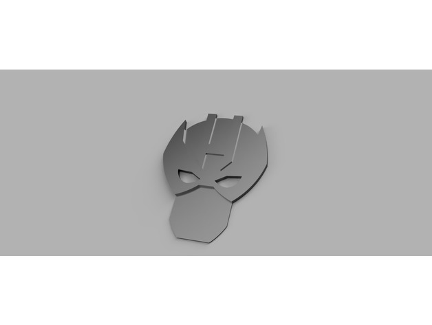 hawkeye 2d face 3d printing marvel superhero 3D print model - Mito3D