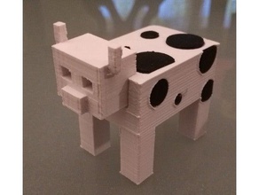 minecraft ish cow toy & game accessories crowders creek 3d print model - Mito3D