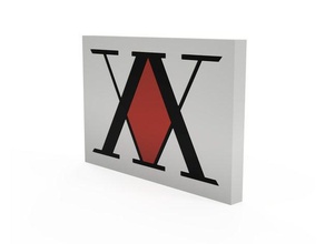 hunter x - caçador logotipo da associação sinais e logotipos 3d print model - Mito3D