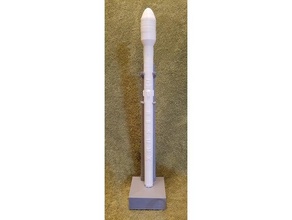 falcon 9 gran carenado - soporte de impresión cohetes aprendizaje halcón ocultas compartimiento oculto caja joyería las joyas modelo cohete el pie 3d print model - Mito3D