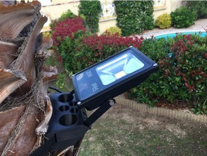 tree lighting fixture - fixation clairage sur arbre outdoor & garden led light palmier spot spotlight 3d print model - Mito3D