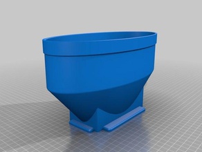large capacity hopper filabot ex2 lid 3d printing pellet 3d print model - Mito3D