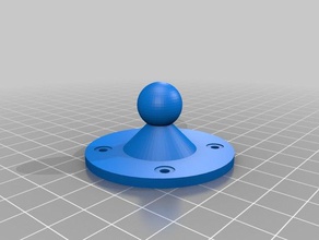 il mio personalizzata a sfera-e-zoccolo mount2 famiglia su misura 3d print model - Mito3D