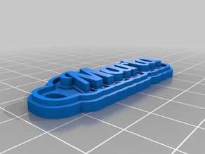 llavero marta keychains customized 3d print model - Mito3D