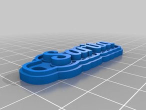 llavero sarita Schlüsselanhänger kundengebundene 3d print model - Mito3D