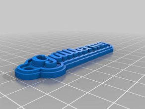 llavero guillermo Schlüsselanhänger kundengebundene 3d print model - Mito3D