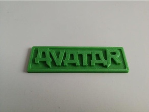 avatar band logo signs & logos 3d print model - Mito3D
