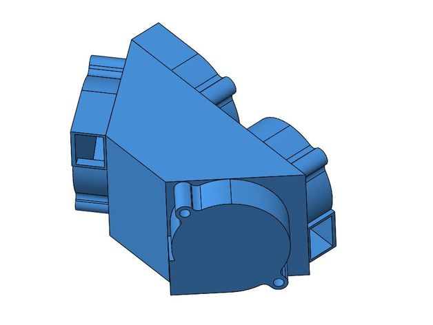 asus rt-ac88u de escape aumentador quad fan la versión electrónica 50mm ventilador refrigeración router 3D print model - Mito3D