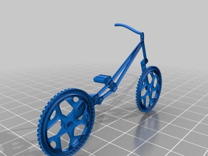 trial bike v lo-Studie Modell-Möbel Fahrrad die Hälfte motor lo 3d print model - Mito3D