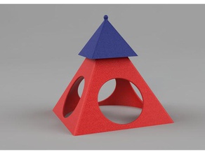 adjustable height paint pyramid hand tools 3d print model - Mito3D