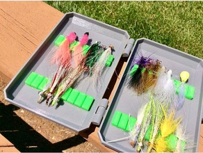 fly box sport & outdoors container lure steamer streamer 3d print model - Mito3D