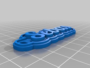 llavero sebas Schlüsselanhänger kundengebundene 3d print model - Mito3D