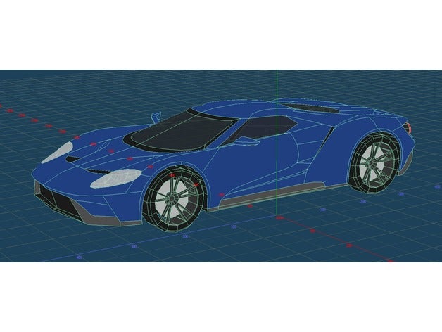 2016 ford gt vehicles car supercar vehicle 3D print model - Mito3D