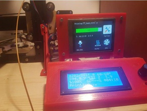 mks-tft-v30 Fall 3d Drucker Zubehör lcd-Gehäuse lcd-tft32 mks-tft mks tft32 32 tft32-Fall v3 tft-Bildschirm 3d print model - Mito3D