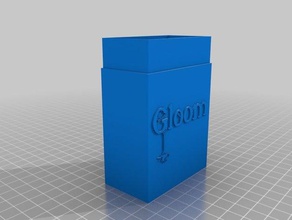 gloom card box Spiele kundengebundene 3d print model - Mito3D