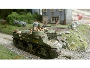 m7 priest 1 56 scale 28mm 3d printing bolt action wargaming 3d print model - Mito3D