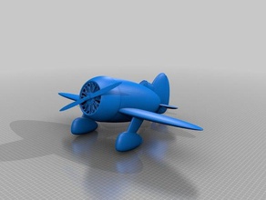 gee bee Flugzeug hobby 1932 hot-rod 3d print model - Mito3D