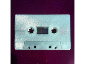 cassette shell sides & b music tape 3d print model - Mito3D