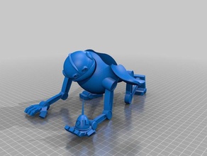 robot 23 modello di dimenticato metallo uomo arrugginito 3d print model - Mito3D