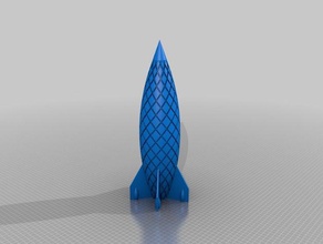 duplo espiral foguete a arte foguetes vaso vasemode modo 3d print model - Mito3D