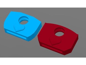 Herz-Taste Haut Schlüsselanhänger 3d-drucken - Erstellung Herz keychain pla remix 3d print model - Mito3D