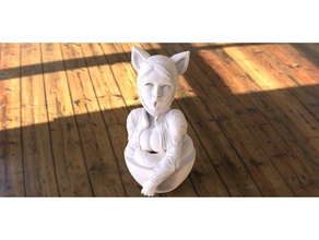 chibi catwoman las esculturas de batman 3d print model - Mito3D