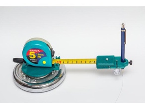 compass drawing large diameter circles hand tools 3d print model - Mito3D
