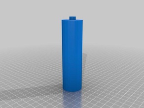 18650 2-d cells electronics d-cell flashlight replacement 3d print model - Mito3D