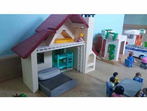 playmobil first floor house 6811 toys & games 3d print model - Mito3D
