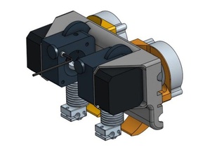 dual-extruder, prusa i3 titan montieren 3d-Drucker-Extrudern - adapter dual-extruder dual-extrusion e3d e3d-titan e3dv6 e3d-v6 3d print model - Mito3D