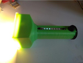 iv-25 vfd flashlight electronics 18650 flaslight led torch 3d print model - Mito3D