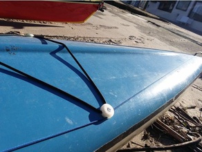 kayık halat tutucu kano deckfitting spor ve açık hava tekne güverte uydurma monte edin ip kaykay 3d print model - Mito3D