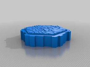 pedra hex telha jogos personalizado dnd telhas dungeon tiles hexágono rpg 3d print model - Mito3D