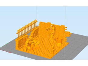 deadpool diorama 3d print model - Mito3D