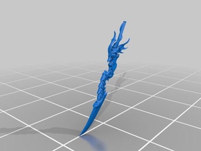 dragon sword A impressão 3d 3d print model - Mito3D