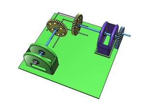 90 gradi per la trasmissione di potenza intenzione divertirsi hobby ingranaggio gear box 3d print model - Mito3D