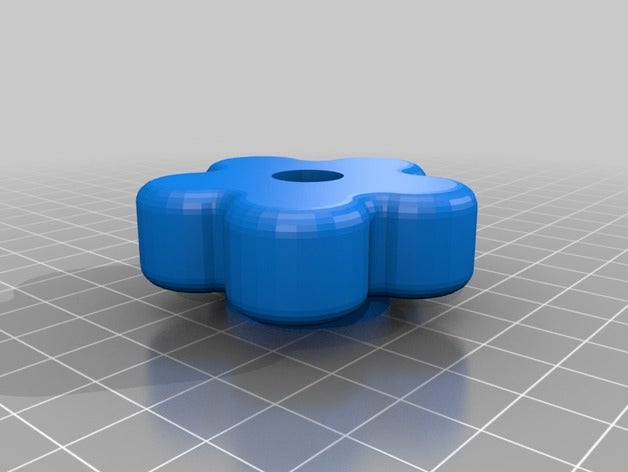 knob m10 nut parts 3D print model - Mito3D