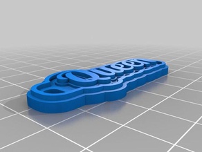 queen keychains customized 3d print model - Mito3D
