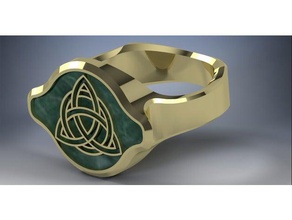 celtic styled ring rings knot fashion jewelry 3d print model - Mito3D