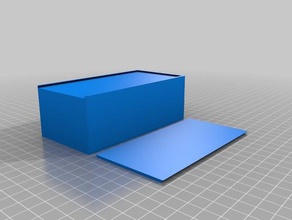 mi personalizados paramétrico redondeado deslizante de la parte superior del cuadro 2 los contenedores personalizado 3d print model - Mito3D