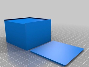 özelleştirilmiş parametrik benim 3 top box sürgülü yuvarlak kaplar 3d print model - Mito3D