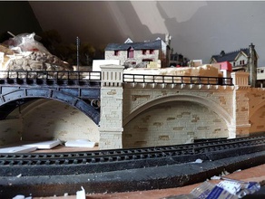 oo ho early railway cast iron bridge stonework wall buildings & structures model 3d print model - Mito3D