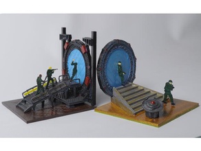 stargate bookends 3d printing book bookend sg-1 3d print model - Mito3D