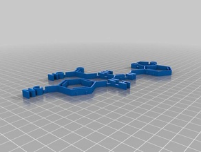 struttura chimica lugduname La stampa 3d 3d print model - Mito3D
