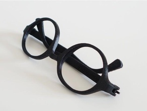 vto lunettes rondes round glasses bespoke brille eyeglasses eyewear gafas sol soleil occhiali spectacles sunglasses 3d print model - Mito3D