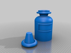 garrafa recipientes 3d print model - Mito3D